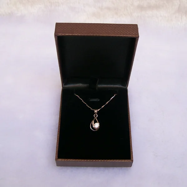 Рекламная акция одна штука модная коробка для ювелирных изделий коричневая