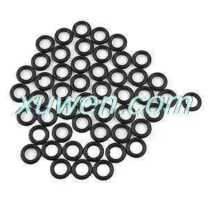 

50 Pcs Automobile Black NBR O Rings Oil Seal Washers 15mm x 3mm x 9mm