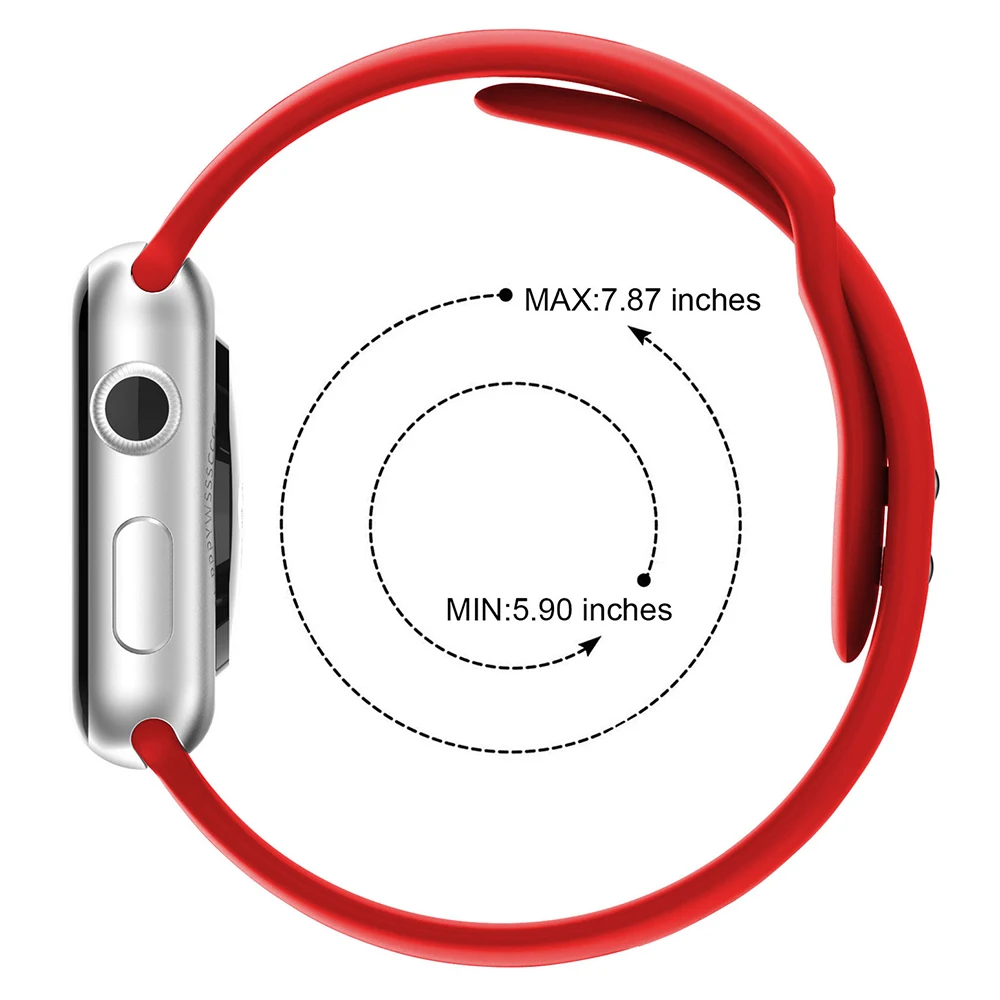 Мягкая силиконовая лента для Apple watch 5 4 3 2 1 ремешок 42 мм 38 мм сменный ремешок для браслета ремешок для часов 44 мм для iwatch 4 3 2 1 40 мм ремешок