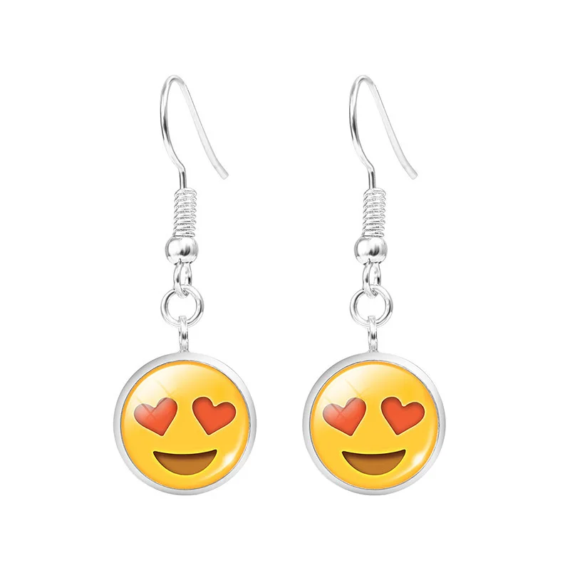 Оппа магазине новый Emoji выражение лица gems кисточкой серьги|Серьги-подвески| |