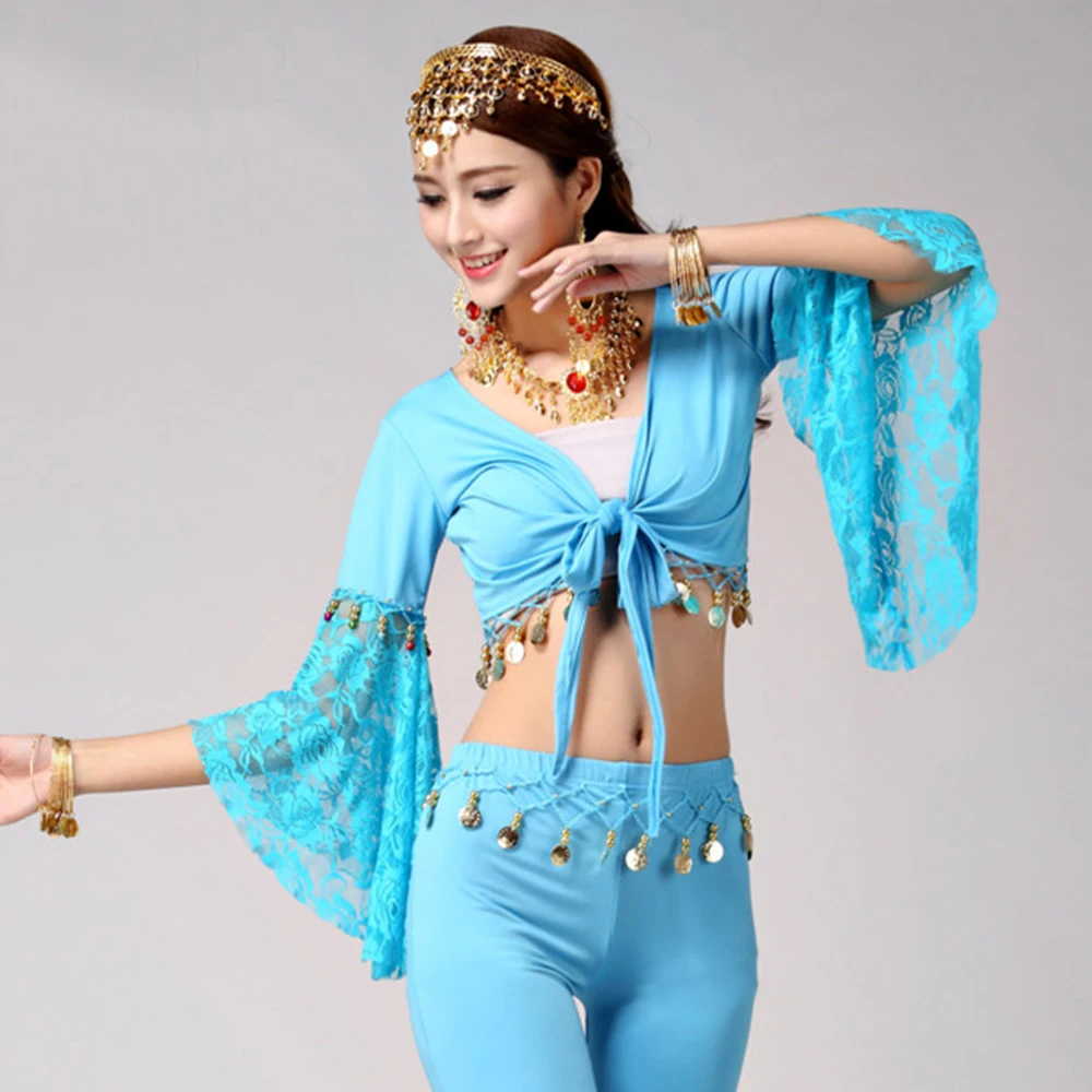 Танца живота чоли Топ 1 шт. китайские вентиляторы танца Ringtone кружева Vestidos 2019