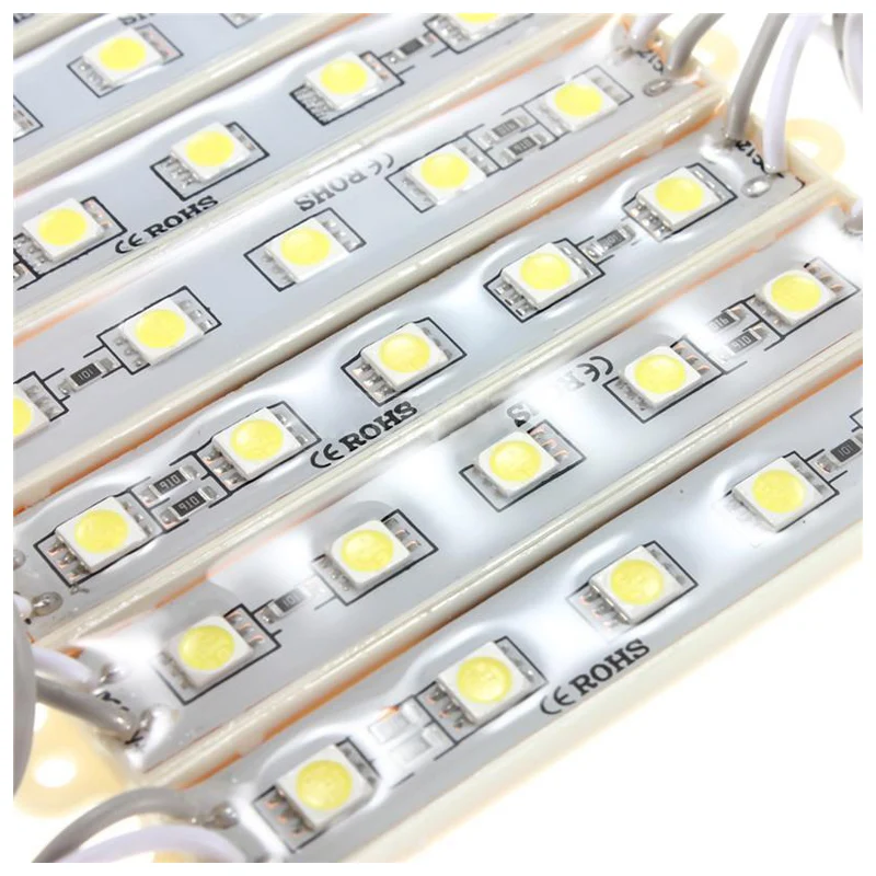 5050 Светодиодный модуль 5 SMD полосы Водонепроницаемый газа Группа лампы DC 12 В 20 шт.