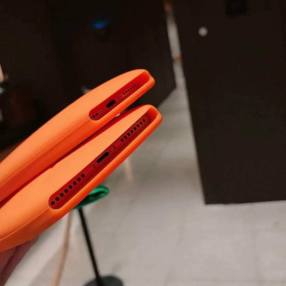Чехол с морковкой для Apple iPhone XR XS X 6 6S 7 8 Plus 3D мультяшный резиновый мягкий