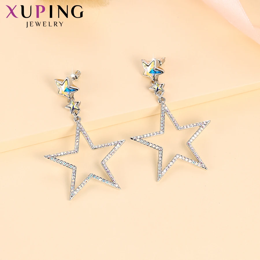 11,11 Xuping звезда серьги формы темперамент кристаллы от Swarovski Простые Ювелирные изделия для женщин рождественские подарки M67-20433