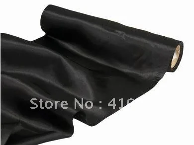 15 шт. бесплатная доставка/рулон сатина/сатиновая ткань-30 см * 9 м-черный