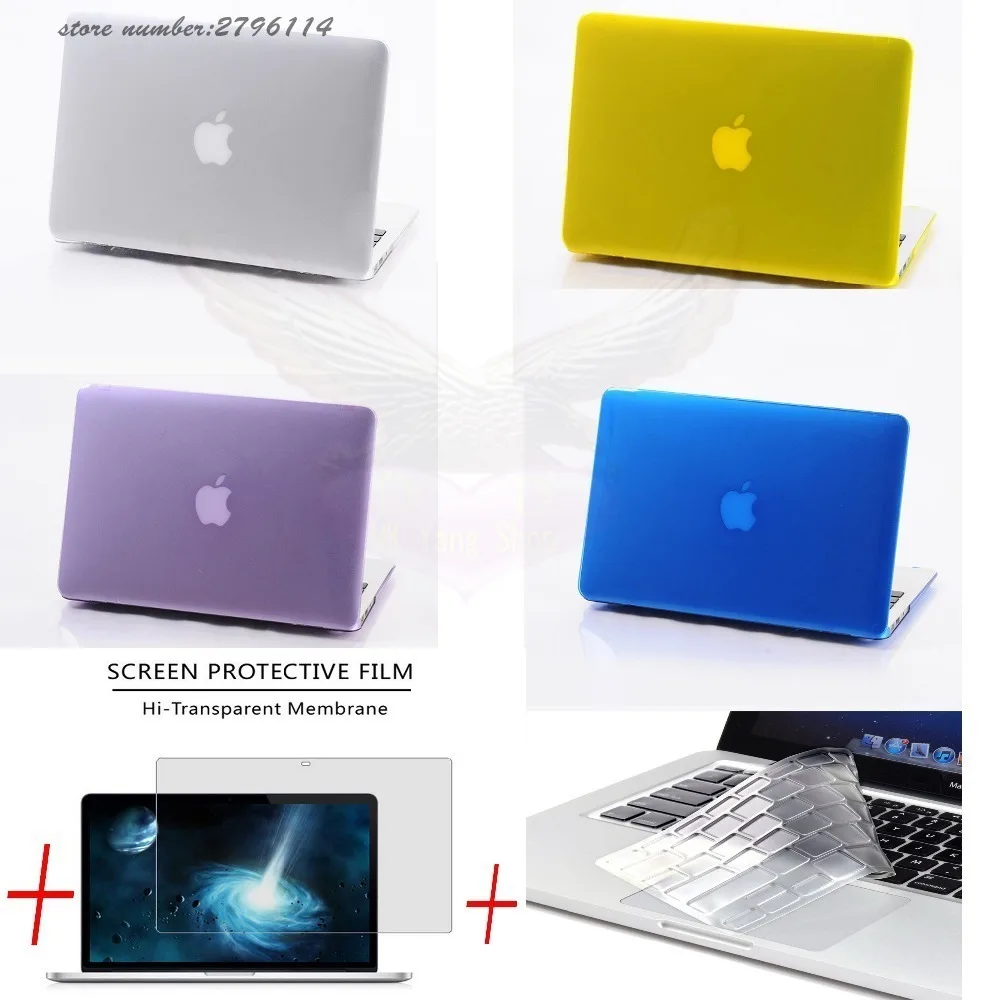 Чехол 3 в 1 для Mac Book Air 11 &quotPro 13/15&quot Retina 12 защитный чехол Macbook 13 Touch bar 2018 2017 2016 2012 2013