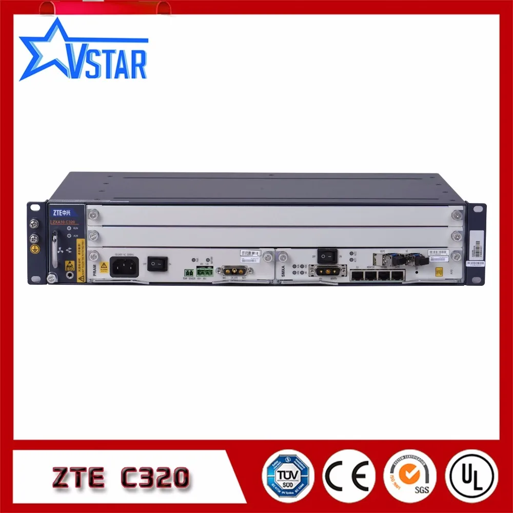 GPON 8 pon OLT, zte C320, AC+ источник питания постоянного тока с одним GTGO