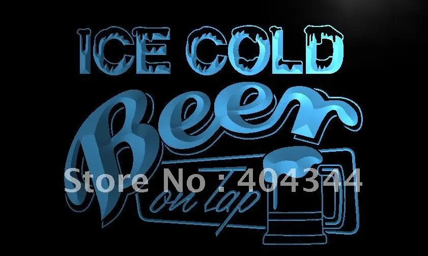 

LB912- Ice Cold Beer on Tap Bar LED Neon Light Sign
