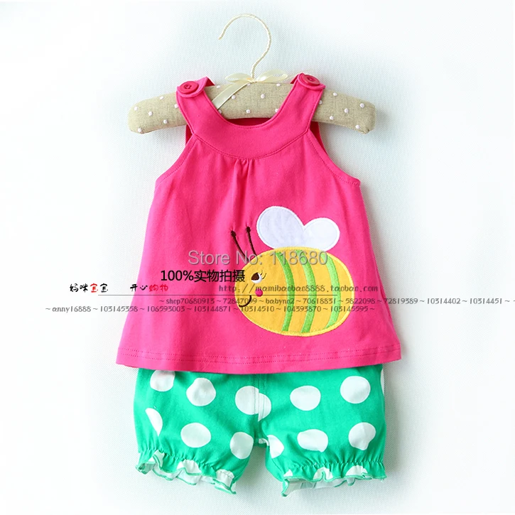 Новое поступление 2014 года комплекты одежды для малышей и детей модный топ на