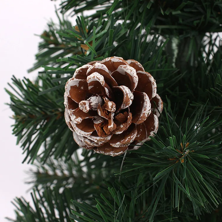 Оптовая продажа 6 шт./лот разноцветная Рождественская елка украшение Pinecone