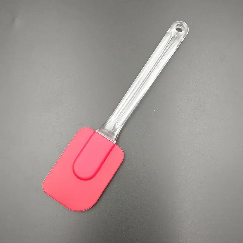 1pcs red 1 шт., инструменты для выпечки, лопатка для торта, силиконовая лопатка, лопатка для выпечки, кухонный лопатка, Миксер Для Мороженого, лопатка для мороженого, скребок для крема - Цвет: 1pcs red