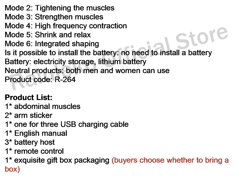 Дистанционный USB умный EMS Электрический Импульсный Массажер стимулятор мышц живота домашний фитнес 10 уровней интенсивности 6 режимов
