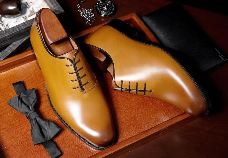 Туфли Goodyear мужские классические натуральная кожа на шнуровке винтажные Италия