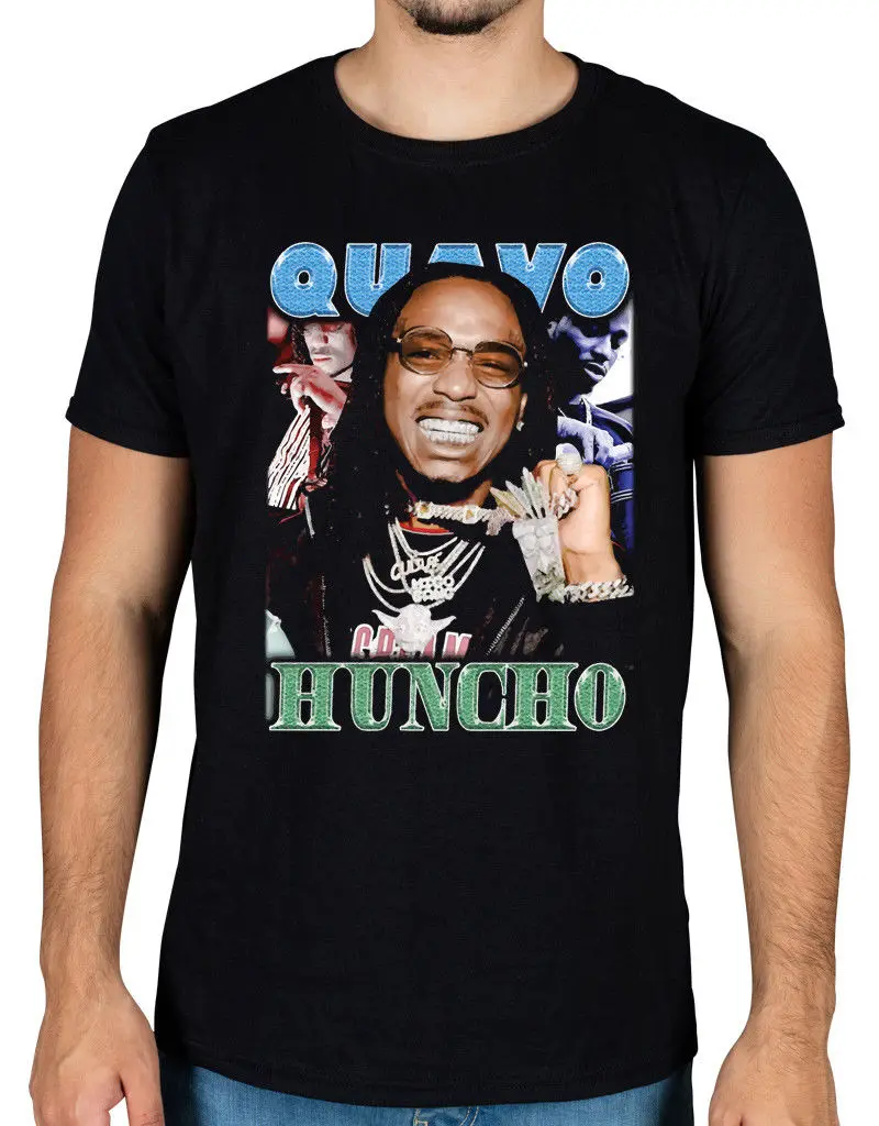 Quavo Huncho Винтаж футболка Migos ходить это говорить культуры 2 обжаривают смещение |