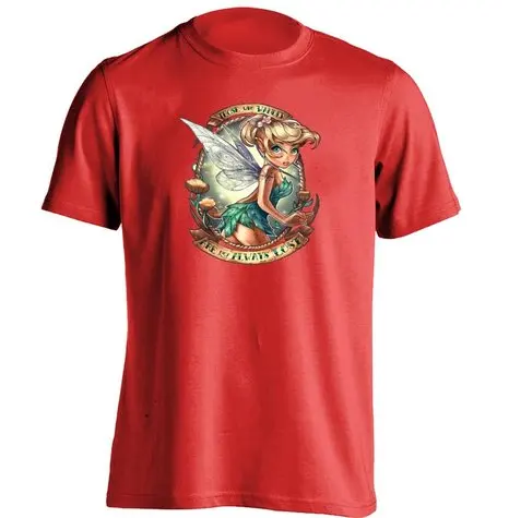 Феи тех кто wander Питер Пэн татуировки Булавки принцесса футболка|t shirt|shirt tshirt t shirt |