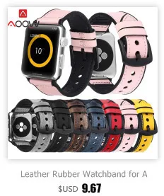 Ремешок для часов из натуральной кожи ручной работы в стиле ретро для Apple Watch 38 мм 42 мм синий сменный Браслет ремешок для iwatch 1 2 3