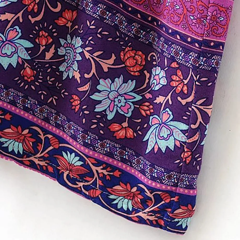 Мода Винтаж 70 s хиппи Индии Этническая Дашики фестиваль BOHO Цветочный нагрудник