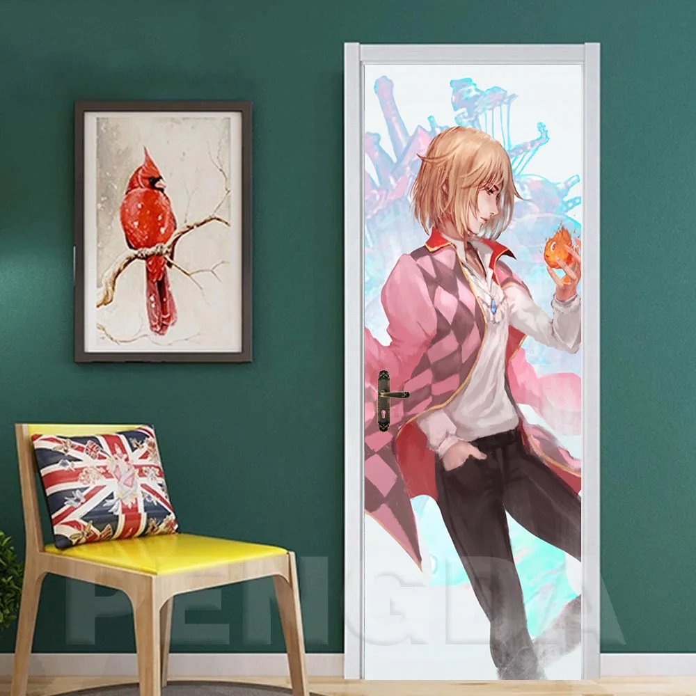 3D самоклеящаяся Настенная Наклейка на дверь, новая наклейка, сексуальная Animel девушка, украшение для дома, двери, ремонт, обои, печать, художественное изображение