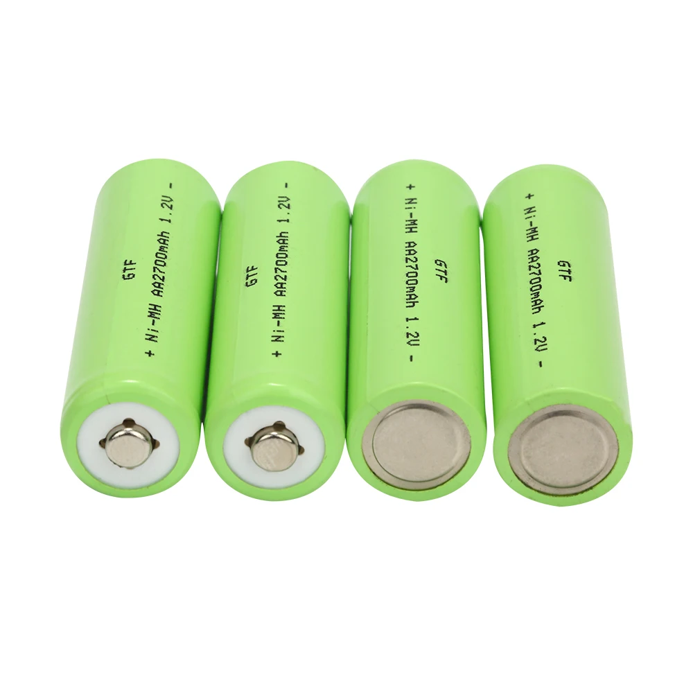 GTF 1,2 V AA перезаряжаемая батарея 2700mah новая Щелочная перезаряжаемая батарея для led светильник игрушка mp3 Прямая поставка