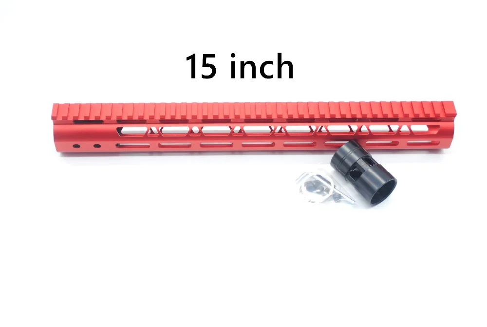 AR15 10 '཈'' 15 ''дюйма Бесплатная поплавковая система Red M Lok Handguard Picatinny Rail Fit.