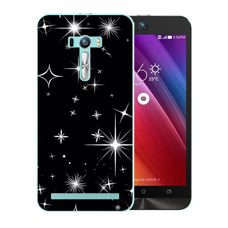 Чехол для телефона Asus Zenfone Selfie ZD551KL с тигром Мягкая силиконовая задняя накладка из
