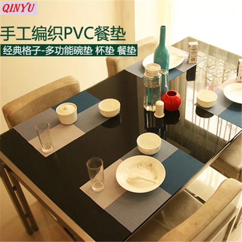 30*44.5cm Non-slip Pad Kitchen Accessories Dining Table Mats Oil-proof Placemat Heat Insulation Waterproof | Дом и сад