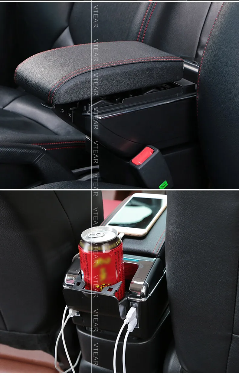 Vtear для автомобиля Chevrolet Niva подлокотник кожаный подлокотник usb коробка для хранения аксессуары для автомобиля-Стайлинг украшение центральная консоль интерьер шевроле нива