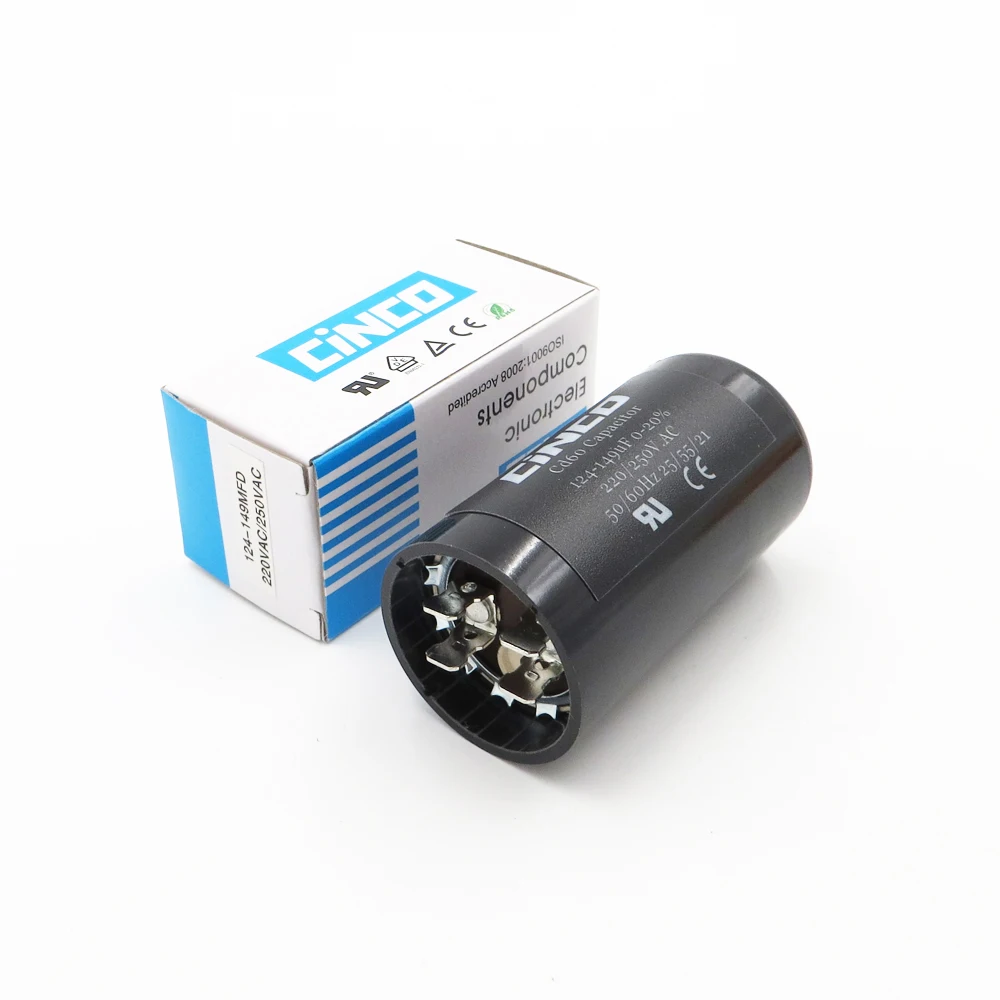 124-149MFD 220V 250V 275V CD60 пусковые конденсаторы двигателя RV запуск ing 124-149 mf uf компрессор