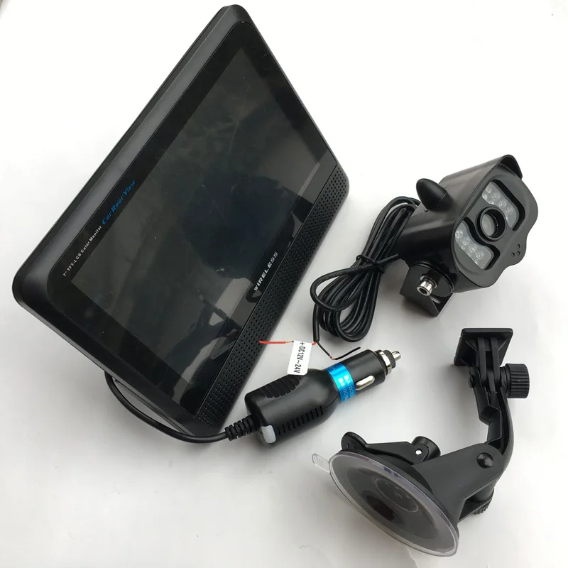 Беспроводная Автомобильная камера заднего вида 12 24 В монитор 7 дюймов комплект