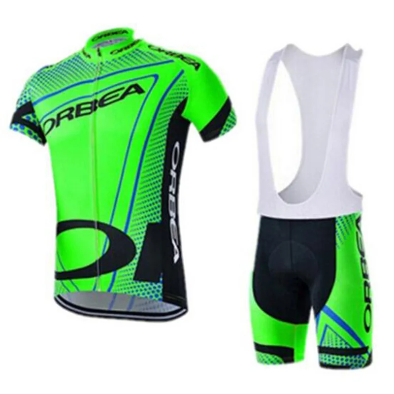 Дышащий Vélo гель Pad 2018 красный Orbea Pro Team короткий рукав Велоспорт Джерси Майо Ропа