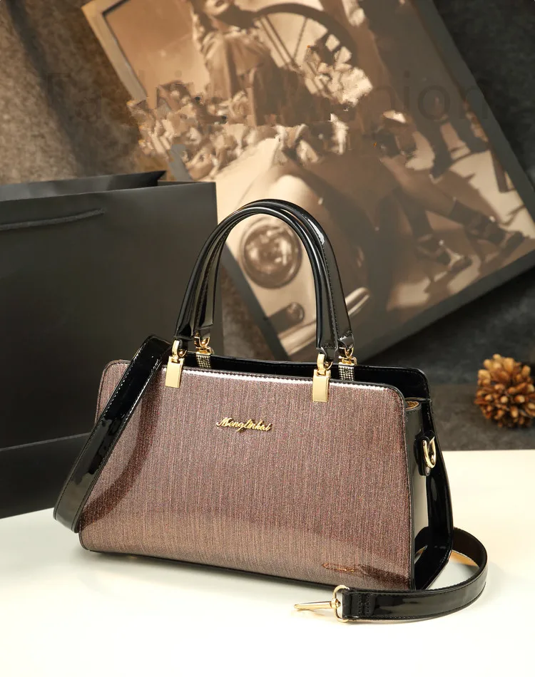 Новинка, роскошный дизайн, высокое качество, лакированная кожа, женский клатч, большая сумка, на плечо, сумка-мессенджер, женские сумки, известные бренды