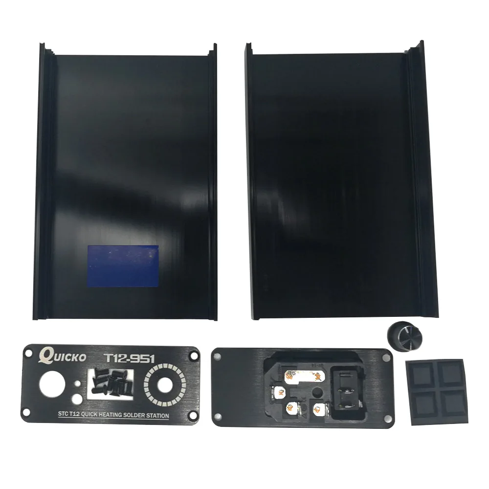 

QUICKO injected mold table box enclosure case Alumium alloy shell for Digital soldering station DIY kits for LED 951 station