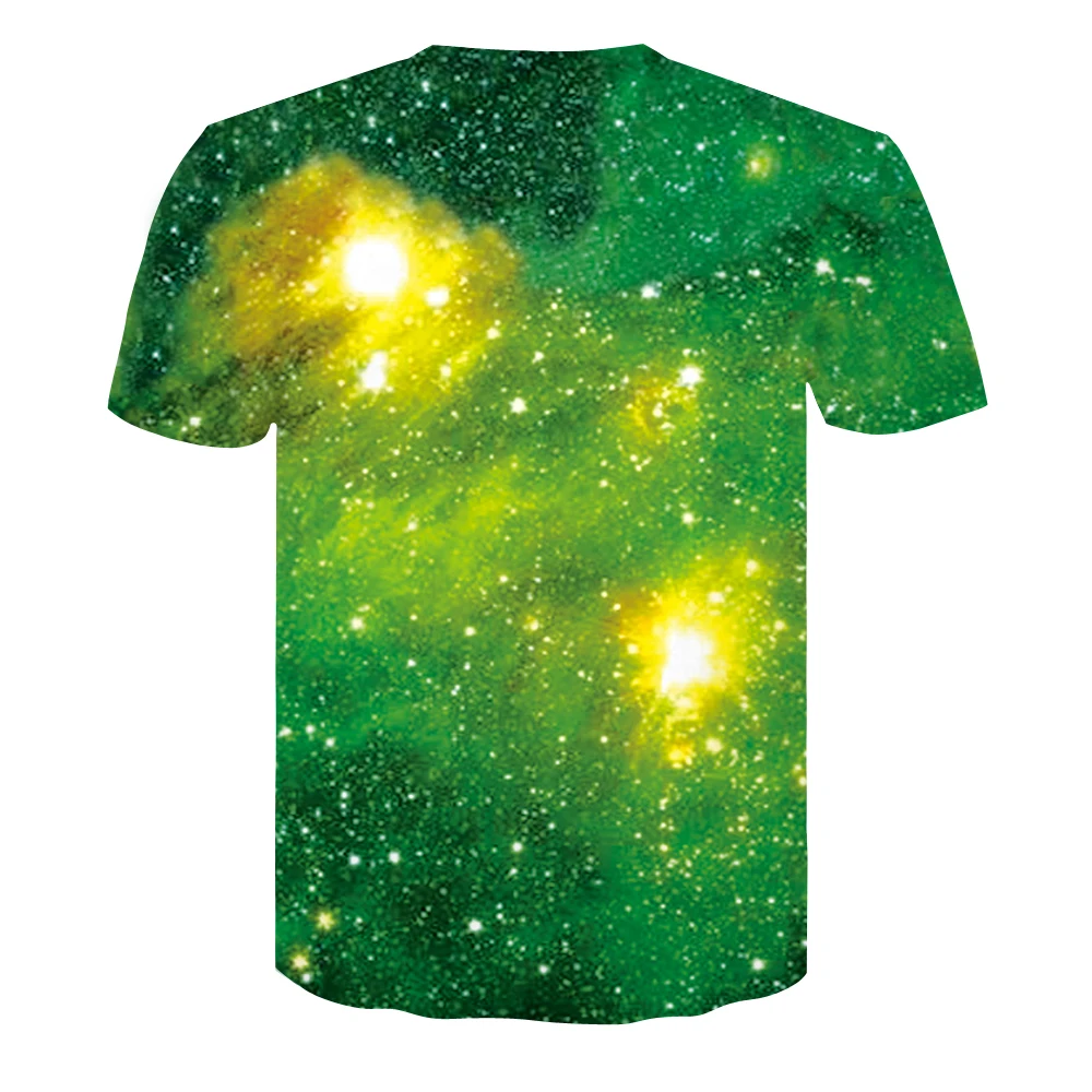Футболка ZOOTOP BEAR Space Galaxy Мужская/Женская 3d с принтом звезд и неба модная брендовая