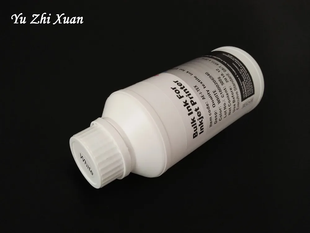 500 мл белые текстильные чернила для Epson R280 R290 R330 R1800 R1900 R2000 R2400 R3000 1390 1400 1410 1430