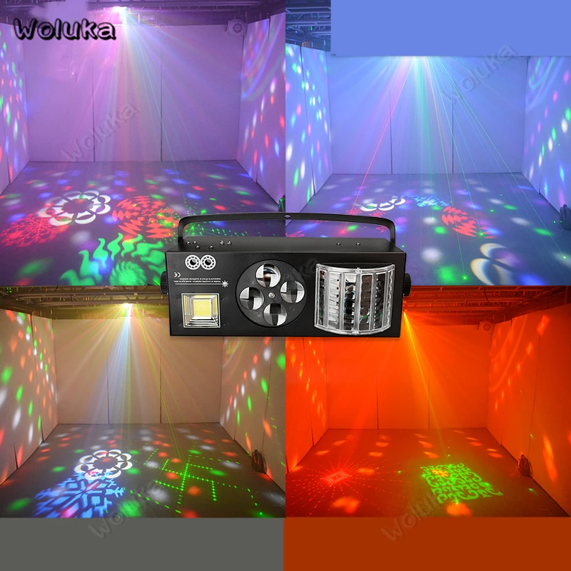 Световой луч с узором лазерный 4 в 1 дистанционное управление KTV музыка вечерние