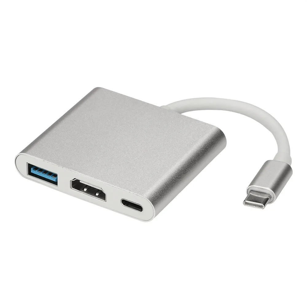 Высококачественный usb-хаб CARPRIE с 3 портами Type-C на 4K HDMI USB 0 зарядный концентратор