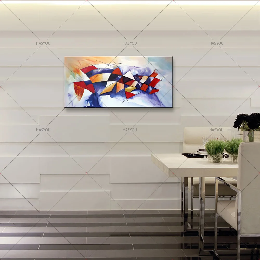 Ручная роспись высокое качество абстрактное украшение на стену живопись маслом