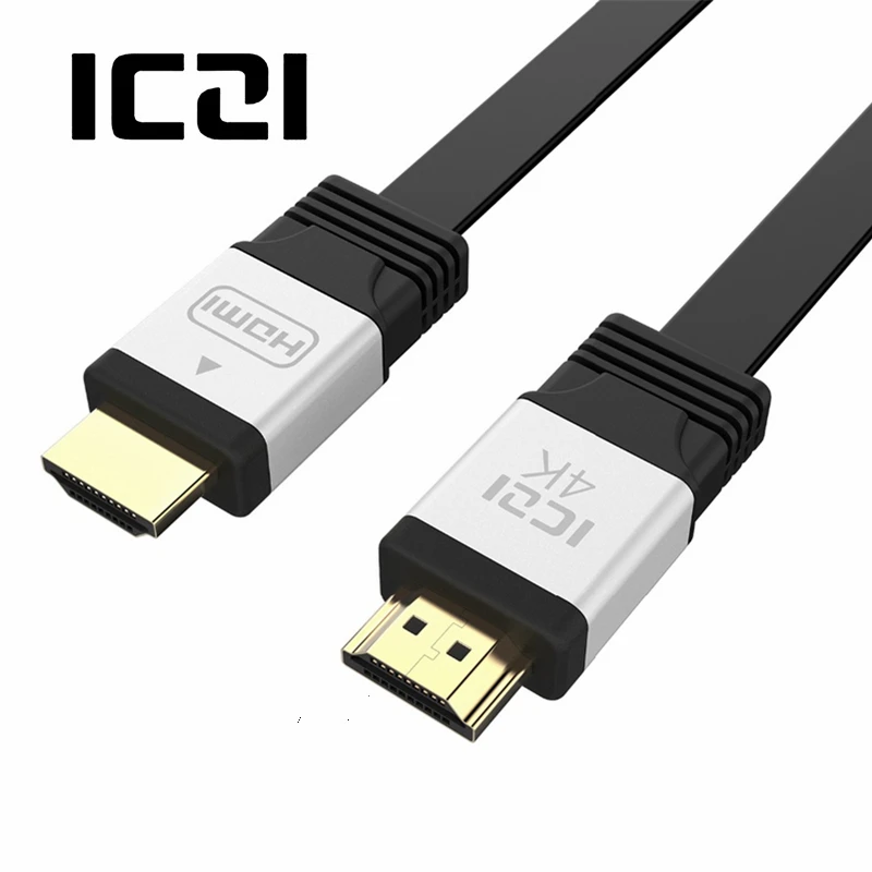 ICZI 1 м HDMI к кабель Плоский удлинитель поддерживает 3D 4 60 Гц аудио для ПК ноутбука PS4
