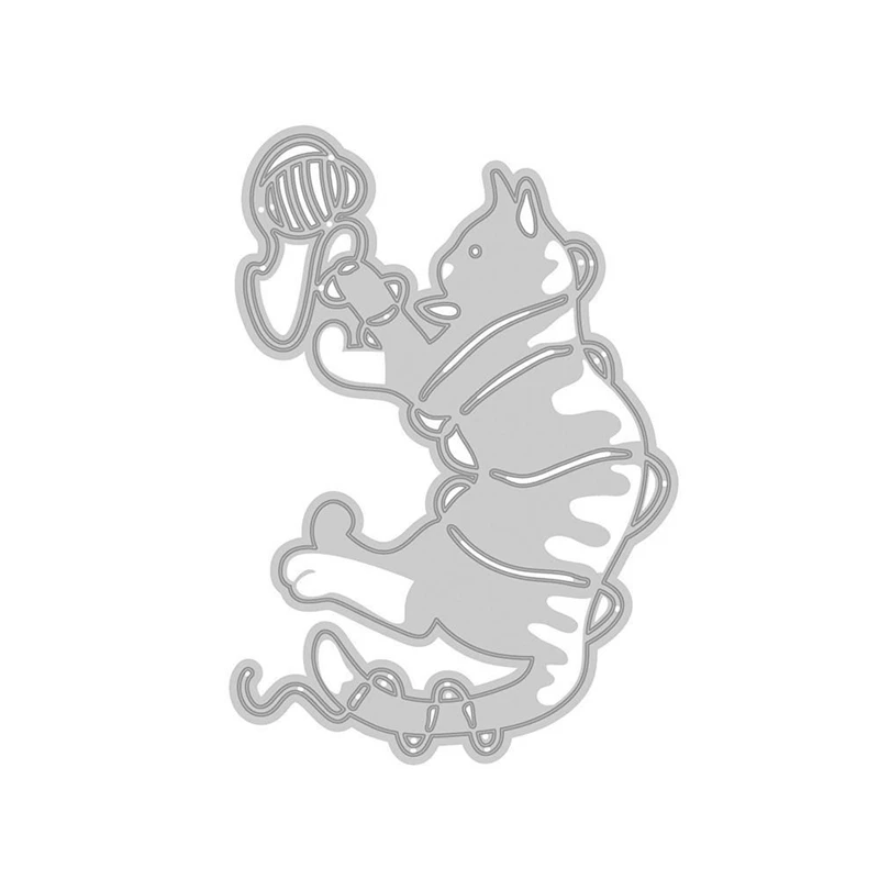 Трафареты для высечки котов и шерстяных шариков металлические трафареты