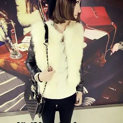 Женское меховое пальто из искусственного меха меховые жилетки больших размеров