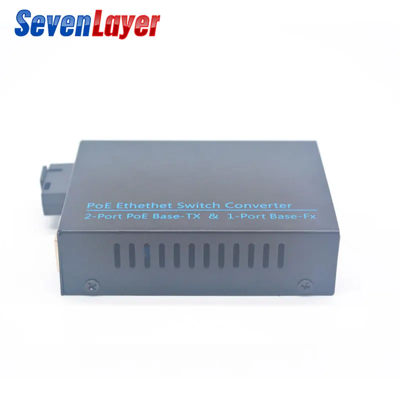 100 м двойной волоконный Ethernet волоконно-оптический коммутатор с 2 портами rj45 poe