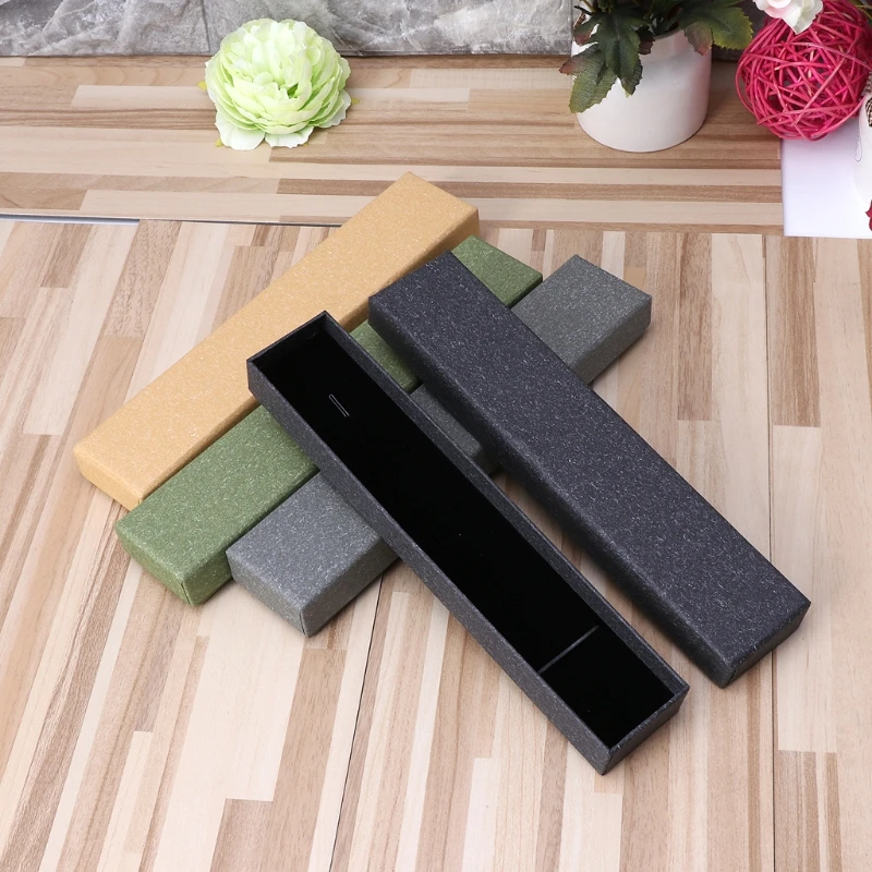 JAVRICK 21x4x2,5 см длинные шпильки ожерелье браслет Крафт ювелирные изделия Подарочная коробка со съемным ватным тампоном