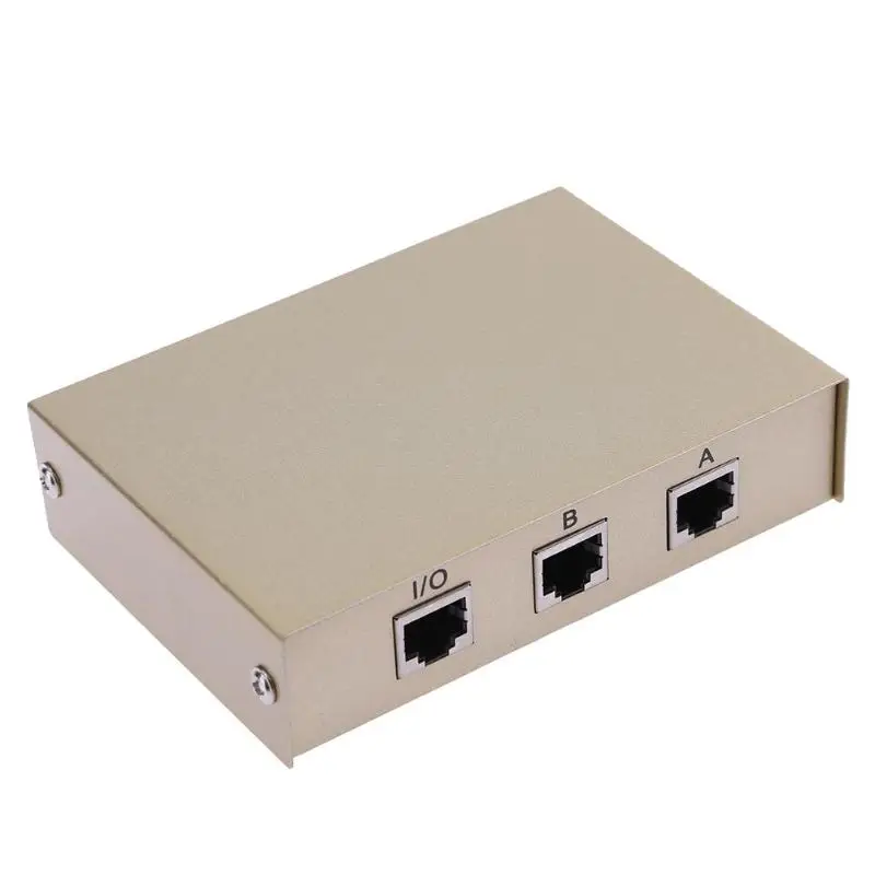 Новое поступление 2 порта RJ45 LAN CAT сетевой Переключатель Селектор внутренний внешний сетевой коммутатор сплиттер поддержка дропшиппинг