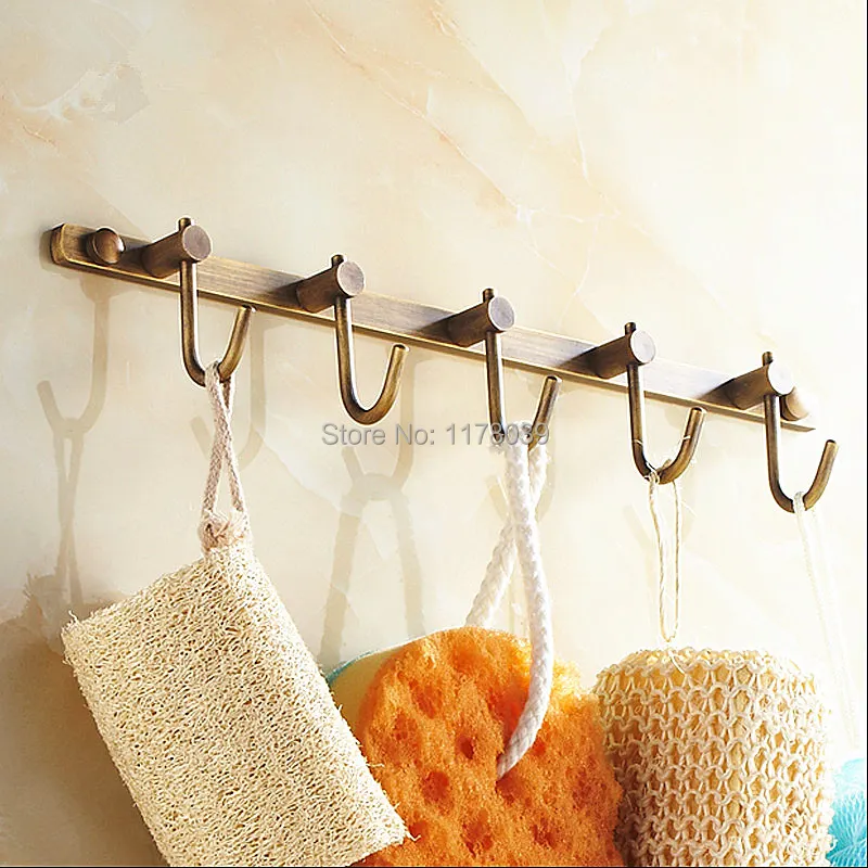 Крючки для халата из меди в европейском стиле крючок пальто/полотенца ванной