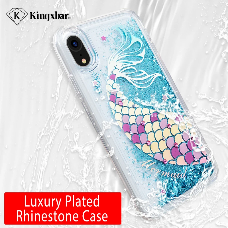 KINGXBAR для iPhone XR Case Quicksand чехол крышка антидетонационных iPhoneXR Обложка Симпатичные