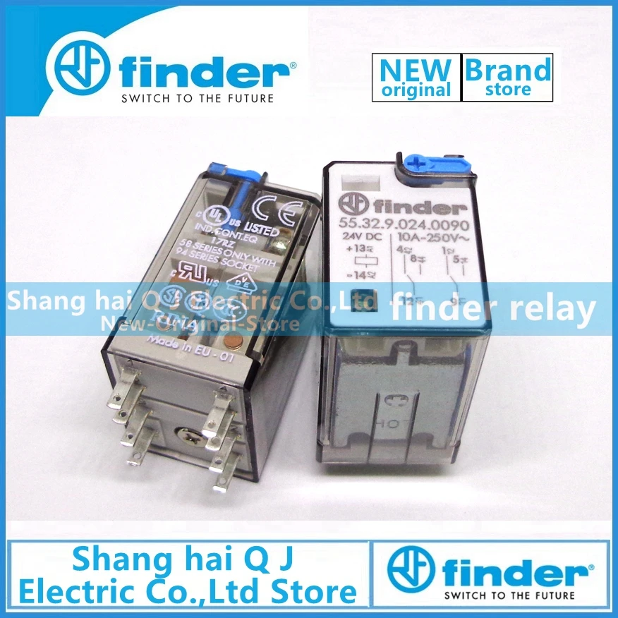 

finder relay 55.32.9.024.0090 24VDC 10A 2co finder relay Brand new and original