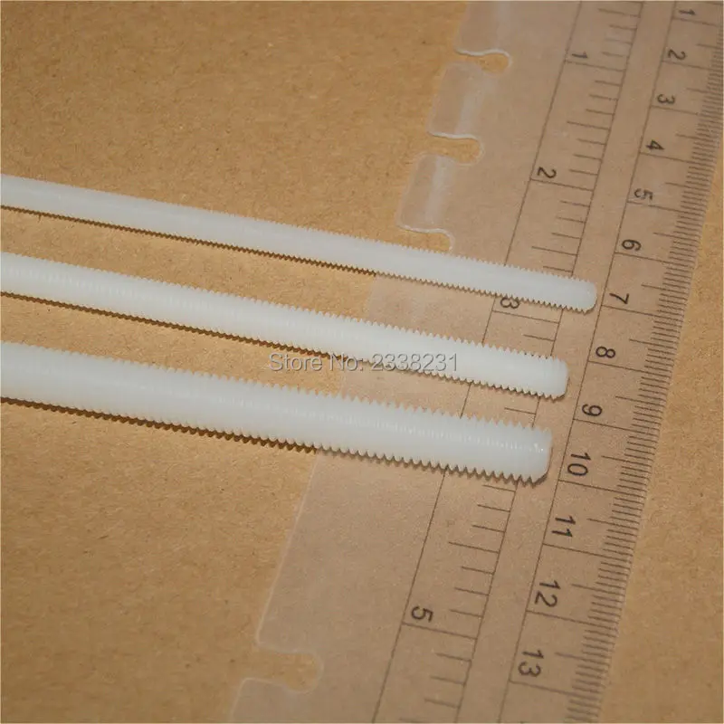 M5 Нейлон Стержень С Резьбой 1 Метр 200 мм 500 мм|threaded rods 500mm|threaded rod m5rod thread |