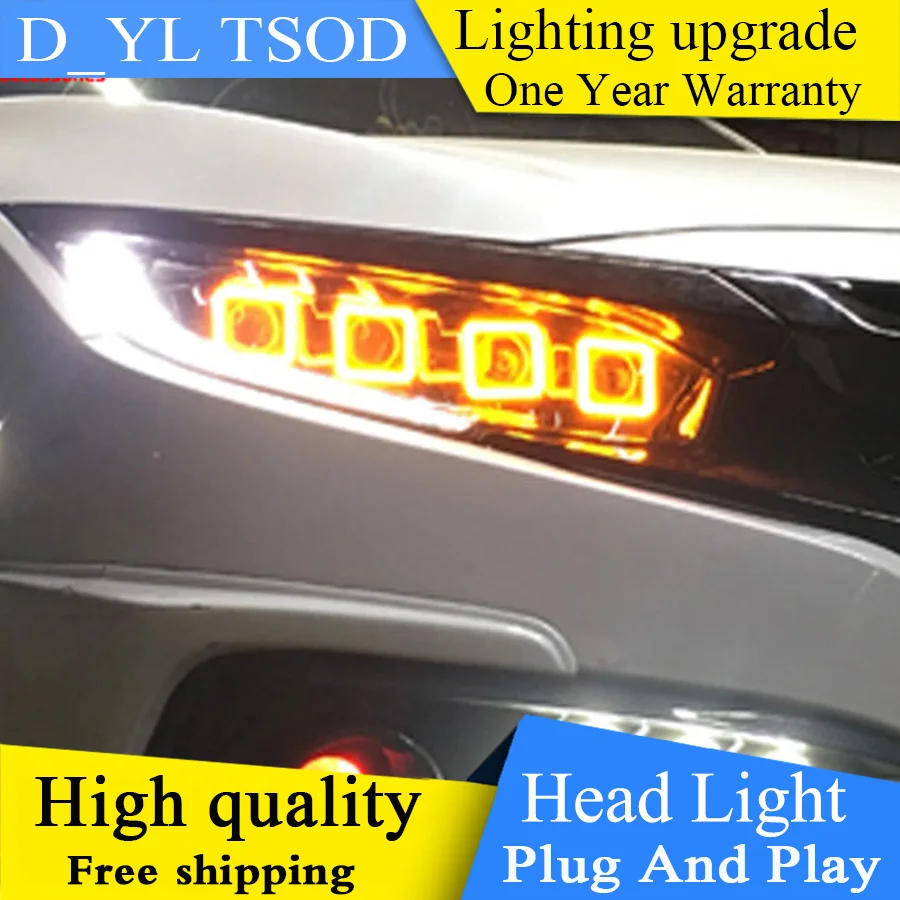 Чехол для автомобильной фары Honda Civic 2016 2018 G10 MK10 Bugatti ДХО двухлучевая Биксеноновая