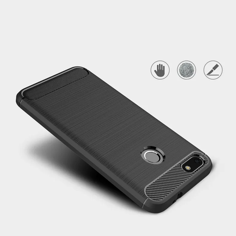 Чехол для Huawei P9 lite mini P20 Lite Pro мягкий матовый текстурный чехол из углеродного