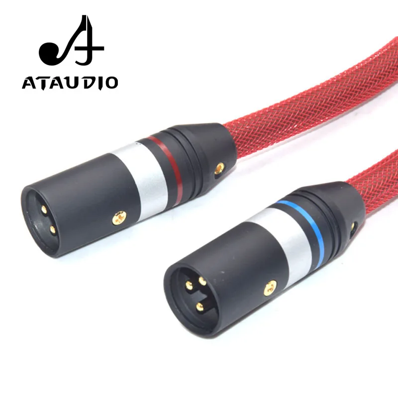ATAUDIO Hifi 2 XLR кабель 6N OFC VDH гнездовой на штырьковый стерео аудио кабель|Кабели VGA| |